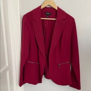 Torrid Bold Red Blazer Jacket womens size zero